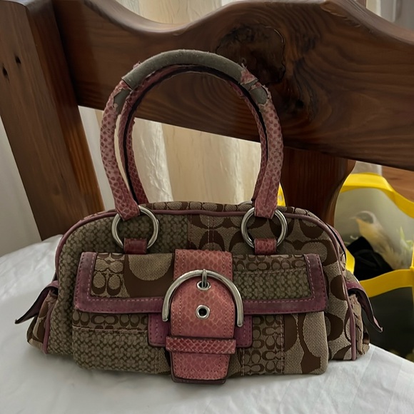 RARE 2005 COACH PATCHWORK SATCHEL - Picture 1 of 4
